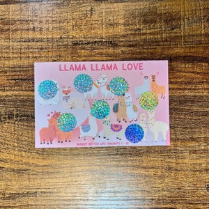 Llama Love Scratch Off! Cute Valentine’s Savings! A5/A6 Laminated Savings Scratch Off, Two Savings Amounts! Scratch-off Savings!