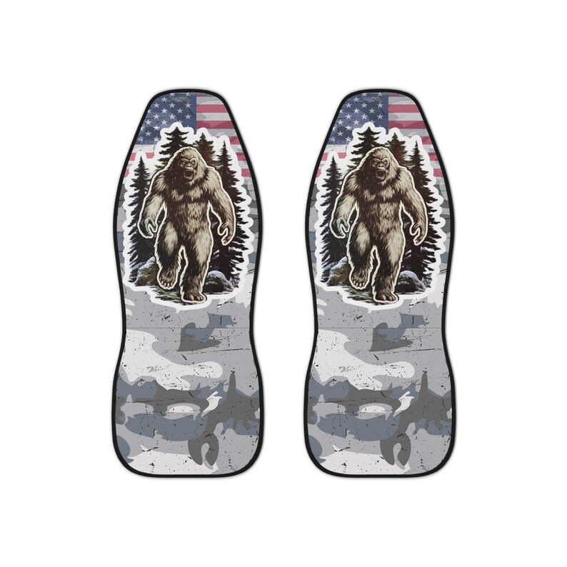 Sasquatch Car Seat Covers Bigfoot Car Seat Covers Bucket Etsy