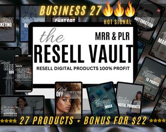 Digital Marketing Bundle, Resell Digital Product Vault, Done For You, Aesthetic Faceless Videos, PLR MRR Faceless Products, Passive Income
