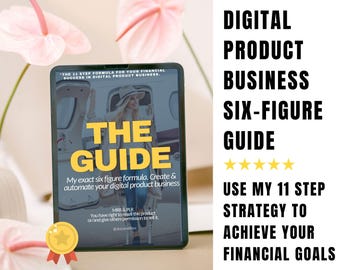 Digital Product Business Guide, PLR MRR Private Label Master Resell Rights, How to start selling online, Step-by-step PDF Six Figure Formula