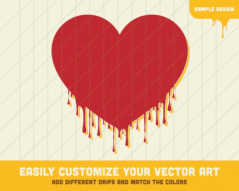 Honey Drip SVG Clipart Bundle for Custom Fonts and Craft Projects Etsy