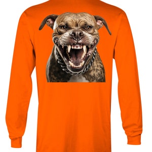Angry Pitbull Hoodie Dress