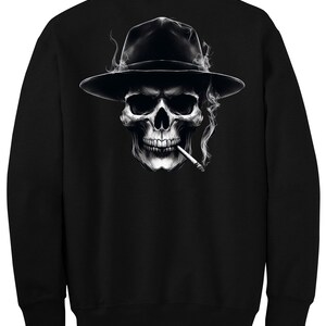 Camiseta, manga larga, sudadera y sudadera con capucha de Smoking Skull imagen 8