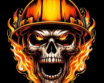 Flaming Skull T-Shirt, Longsleeve, Sweatshirt & Hoodie