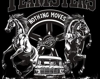 Teamsters 14 Safety Color Shirt – Custom Workwear Construction Tees, Printed Trades Cotton Shirt