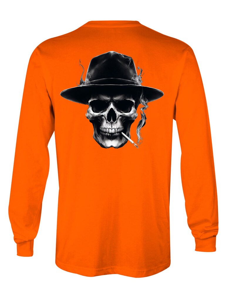 Camiseta, manga larga, sudadera y sudadera con capucha de Smoking Skull imagen 5