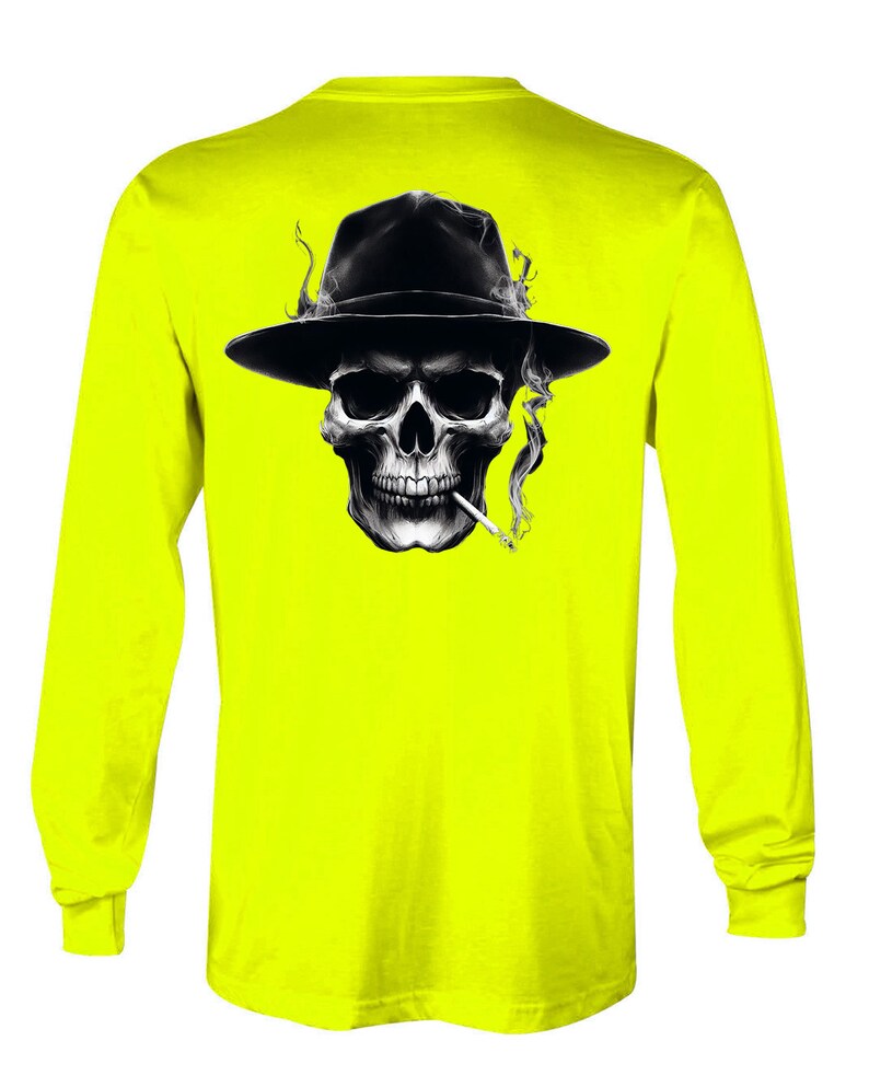 Camiseta, manga larga, sudadera y sudadera con capucha de Smoking Skull imagen 7