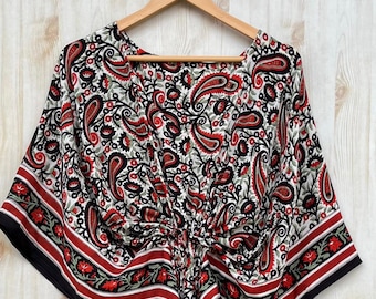 Prachtige zijden kaftanjurk, resortkleding, dagelijks gebruik zijden gewaad, zijden maxi-jurk, nieuwe zijden hippiejurk, lange zijden zwangerschapsjurk,