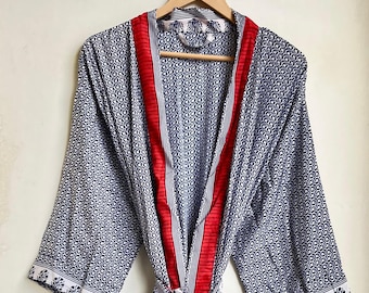 Summer Wear Silk Kimono Robe Boho & Hippie Fashion Boho Loungewear  Kimono For Her Women's Wear Silk Kimono Bikini Wrap Up Kimono Robe
