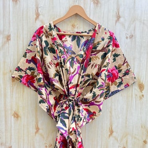 Indian Cotton kaftan, Cotton kaftan, Free size kaftan, Long Cotton kaftan, Soft Cotton Kaftan, Kaftan Dress Bird Print Cotton Kaftan