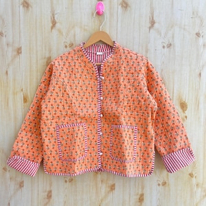 Quilted Pure Cotton Reversible Short Spring Summer Jacket