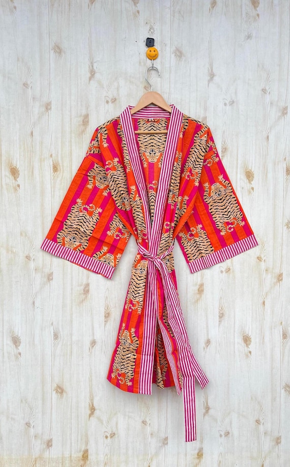 Kimonos 100 algodón, batas, vestidos, kimono de algodón puro