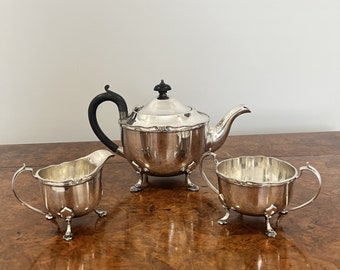 Edwardian three piece tea set