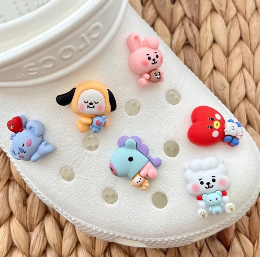 BTS BT21 Jibbitz for Crocs Set 7pcs Etsy