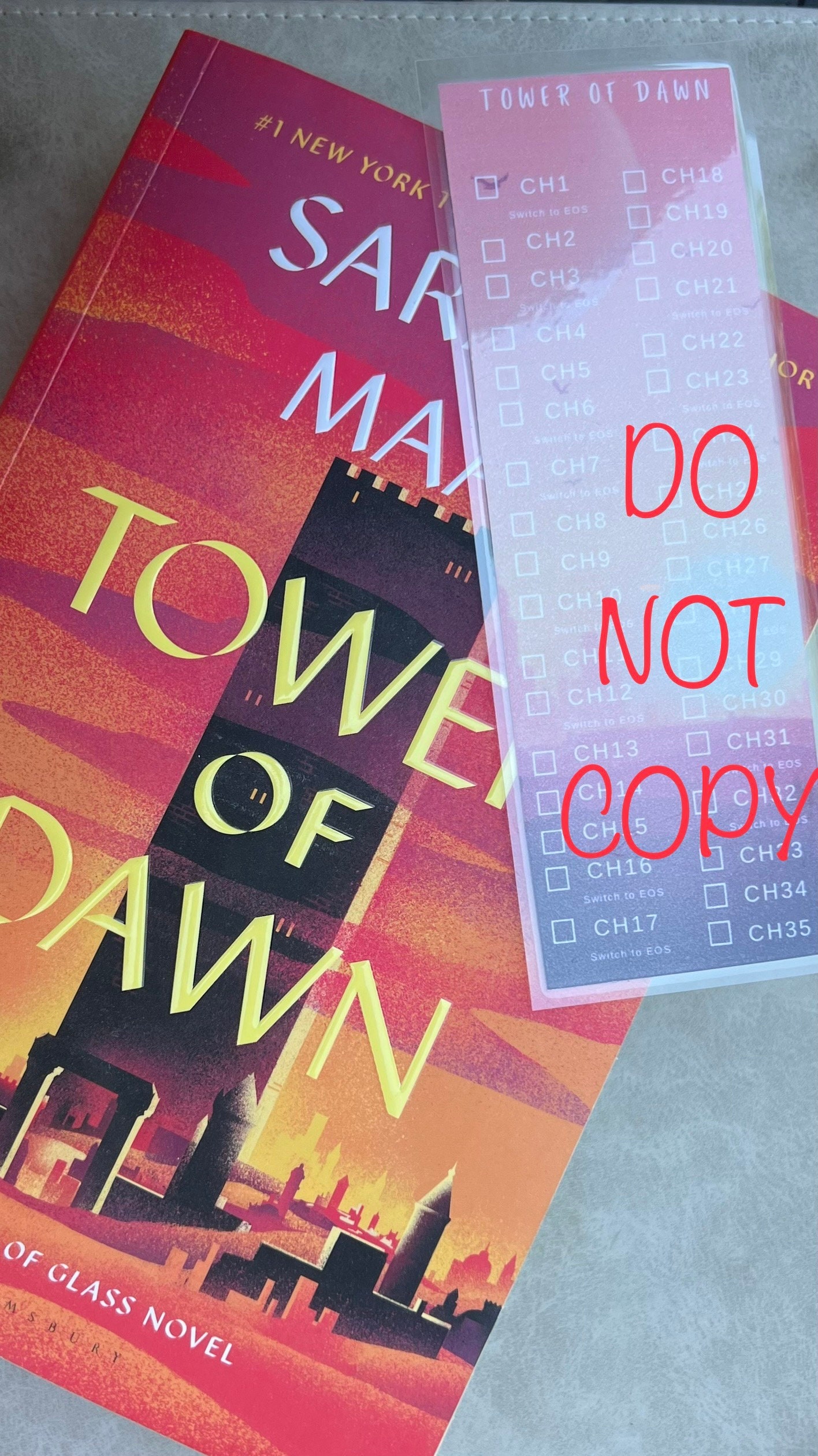 SJM Throne of Glass Tandem Read Bookmark Guide EOS/TOD Etsy
