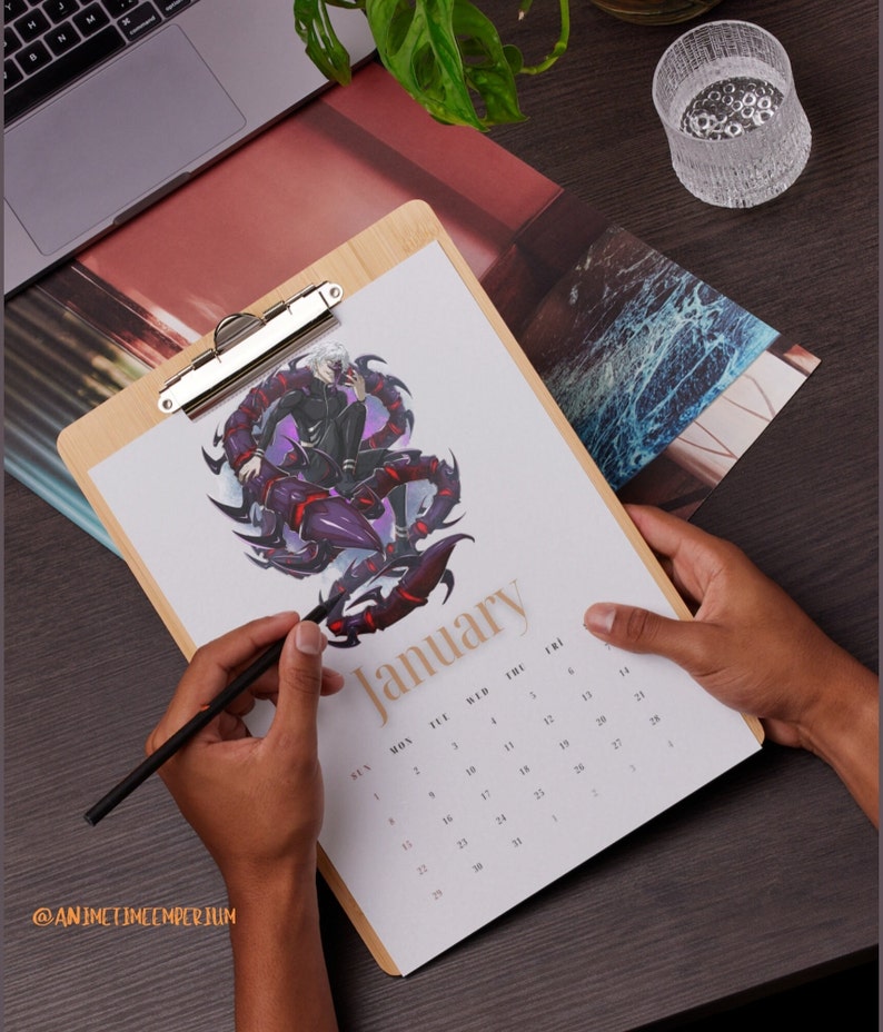 2024 Anime Calendar 2024 Printable Tokyo Ghoul Calendar A3, A4, US