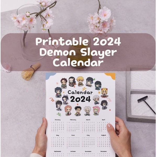 2024 Chibi Anime Calendar Etsy