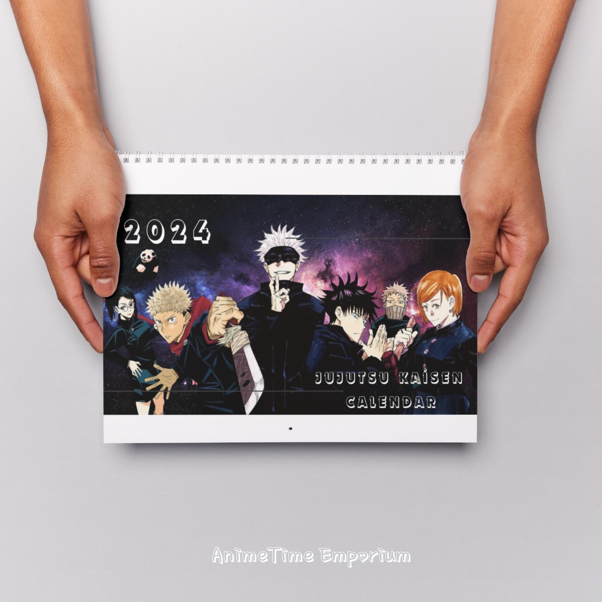 Arte Digital Calendário 2024 Jujutsu Kaisen