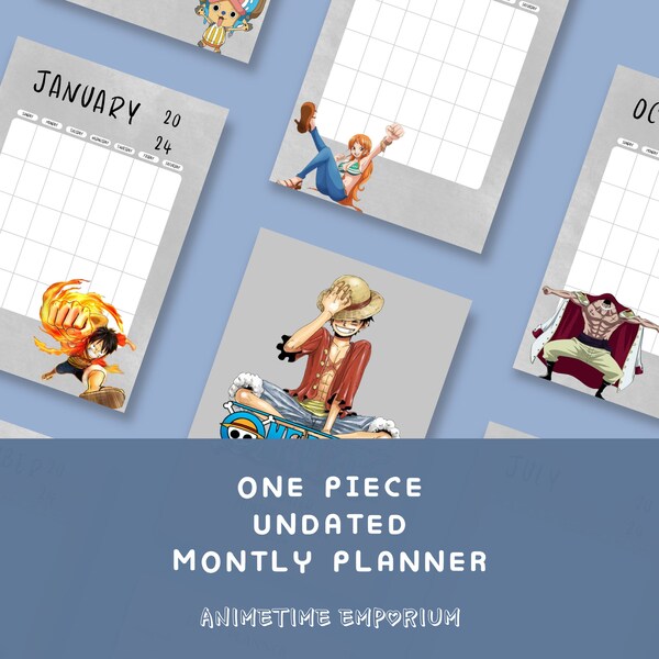 One Piece 2025 Calendar Etsy