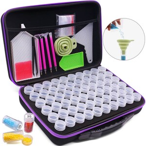 60 Slots Diamond Painting Storage Containers Upgraded Accessories and Tools  Pen Tray, Diamond Painting Tools Organizer, Shockpro - AliExpress