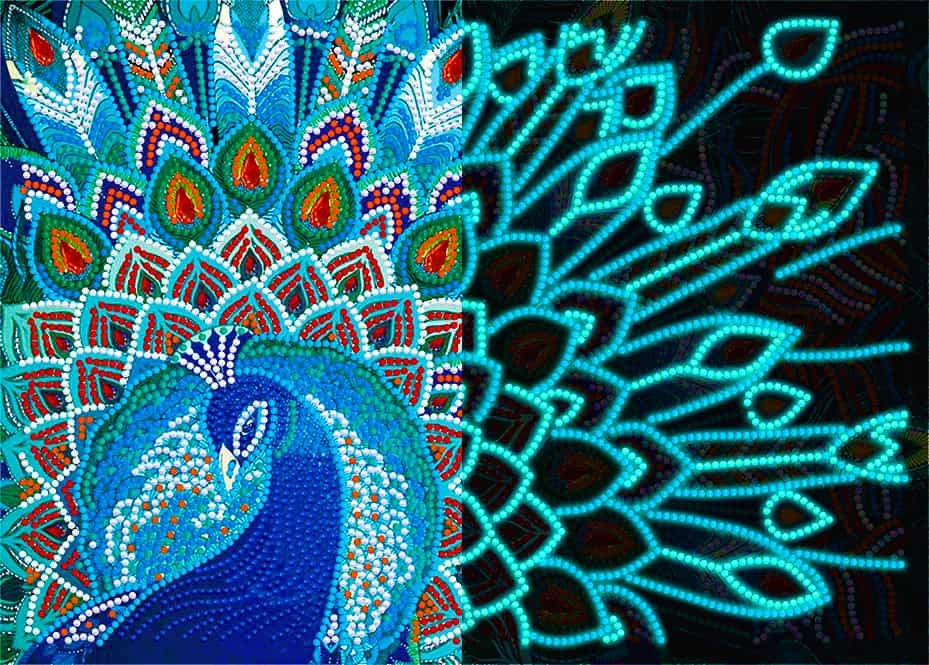 5D DIY Full AB Diamond Embroidery Mosaic Peacock Diamond Painting Kit 