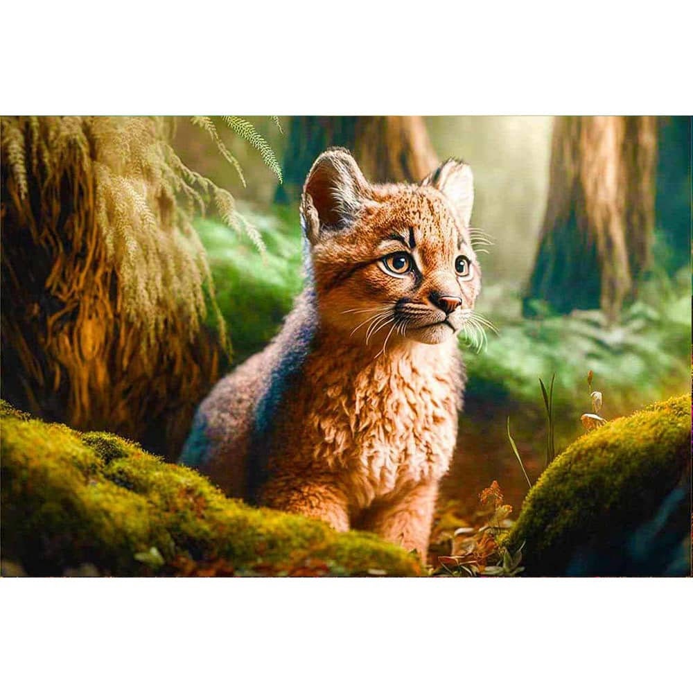 Diamond painting Small Lynx AZ-1525 Size: 30х40