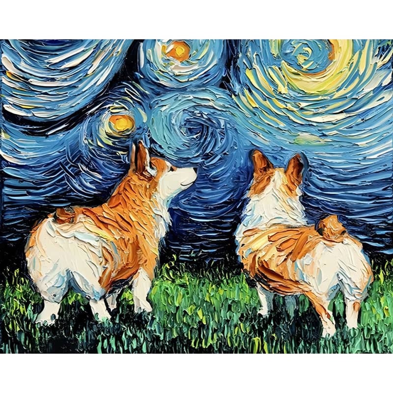 Adult Diamond Painting Kits - Love Swimming Corgi Full Diamond Canvas  Diamond Animal Art Painting, Stress Relief Artwork for Room Decor Wall  Decor