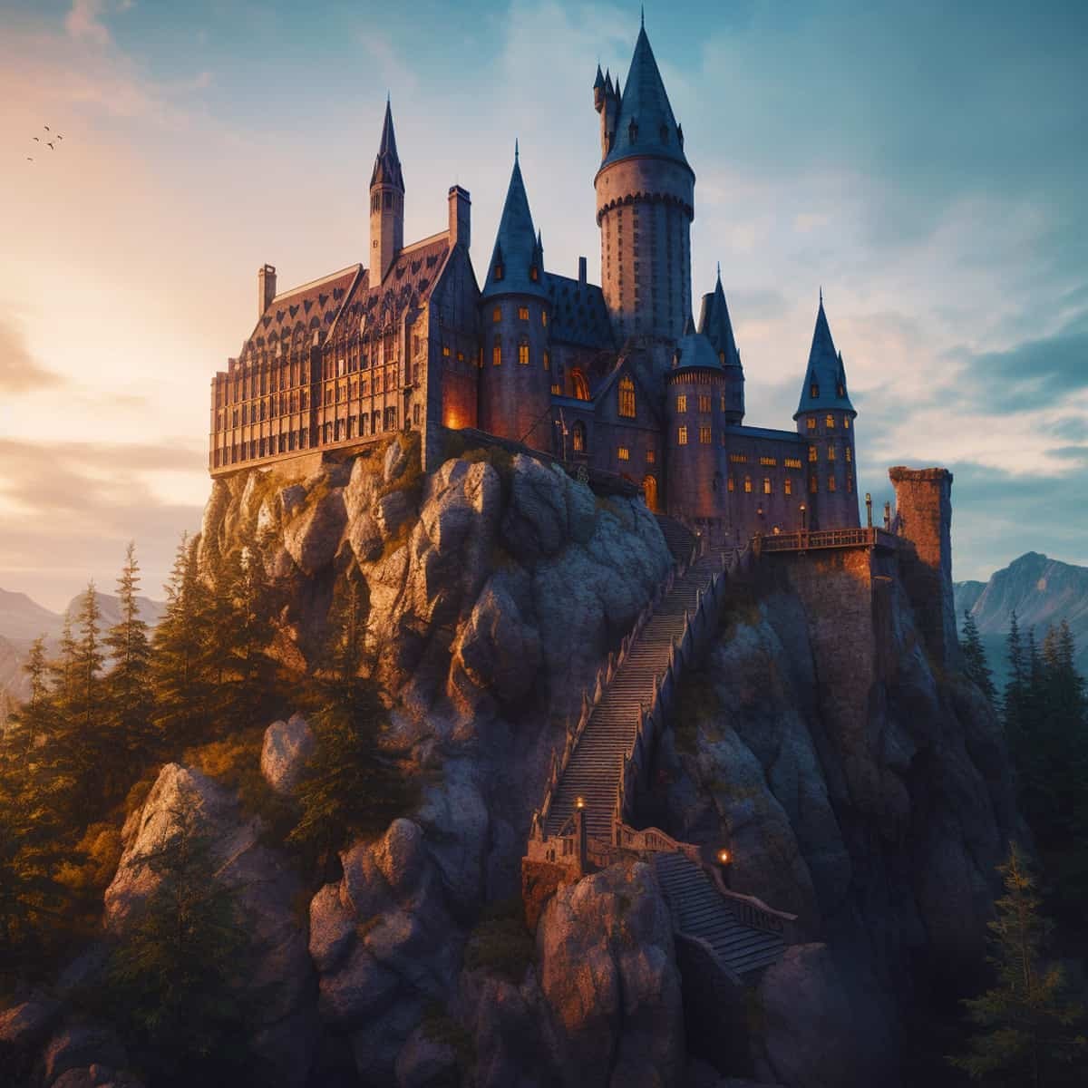 Zipper Bag 5D DIY Harry Potter Diamond Painting Hogwarts Castle