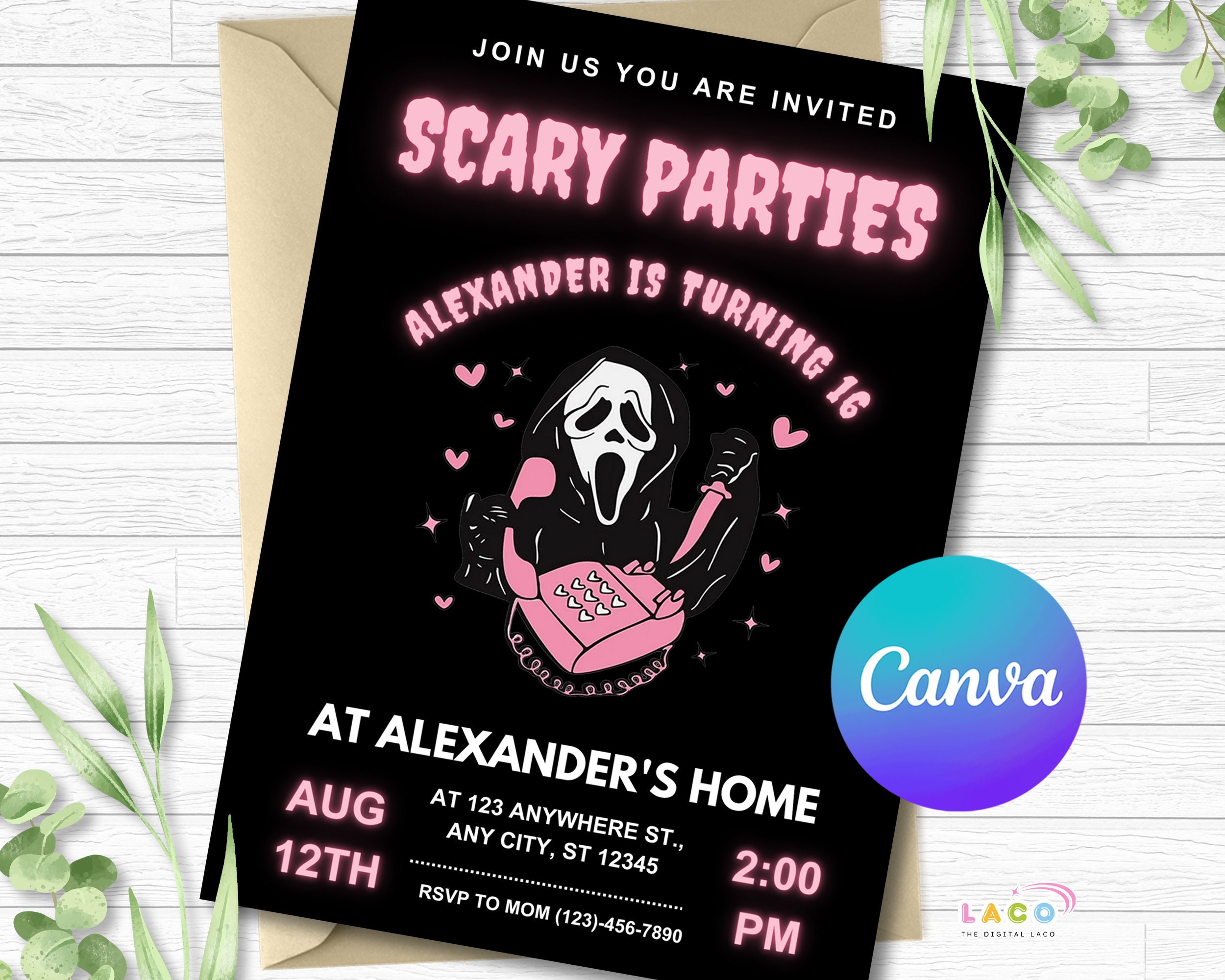 Printable Family Movie Night Scream VI Ticket 