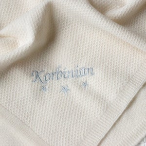 Organic Cashmere Baby Blanket Medium-weight baby blanket Cashmere baby blanket made from 100% GOTS organic cashmere 100 x 80 cm