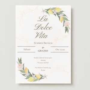 Modèle d'invitation pour un brunch d'été entre amis