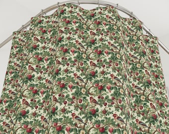 Cortina de ducha con pájaros de William Morris: Decoración botánica de baño Art Nouveau