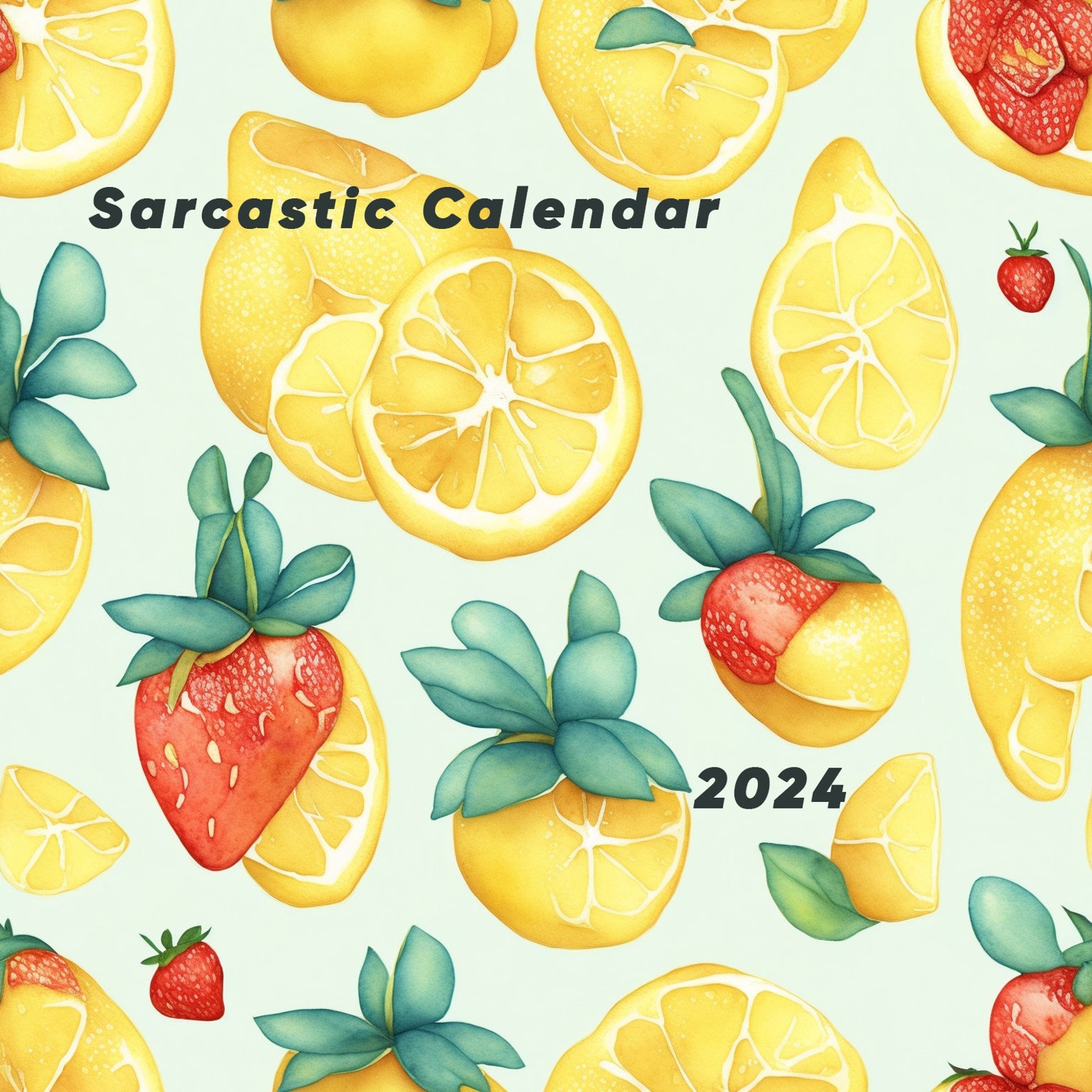 Sarcastic Calendar 2024 All Year Long Etsy