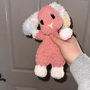 Crochet Bunny Snuggler | Handmade Bunny Stuffed Animal | Bunny Plushie