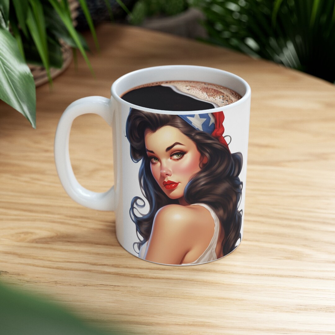 American Mug, Coffee Mug 11oz, USA Mug, Independence Day Mug, Patriotic