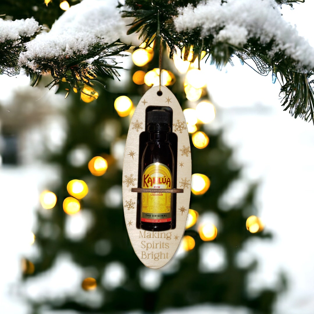 Festive Liquor Bottle Ornament SVG/DXF Digital File 'making Spirits