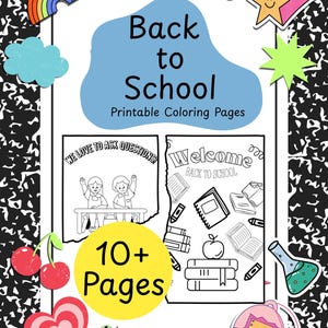 Back to School Coloring Pages for Kids | Printable School Activity Sheets | First Day of School Coloring | Fun & Easy PDF Download