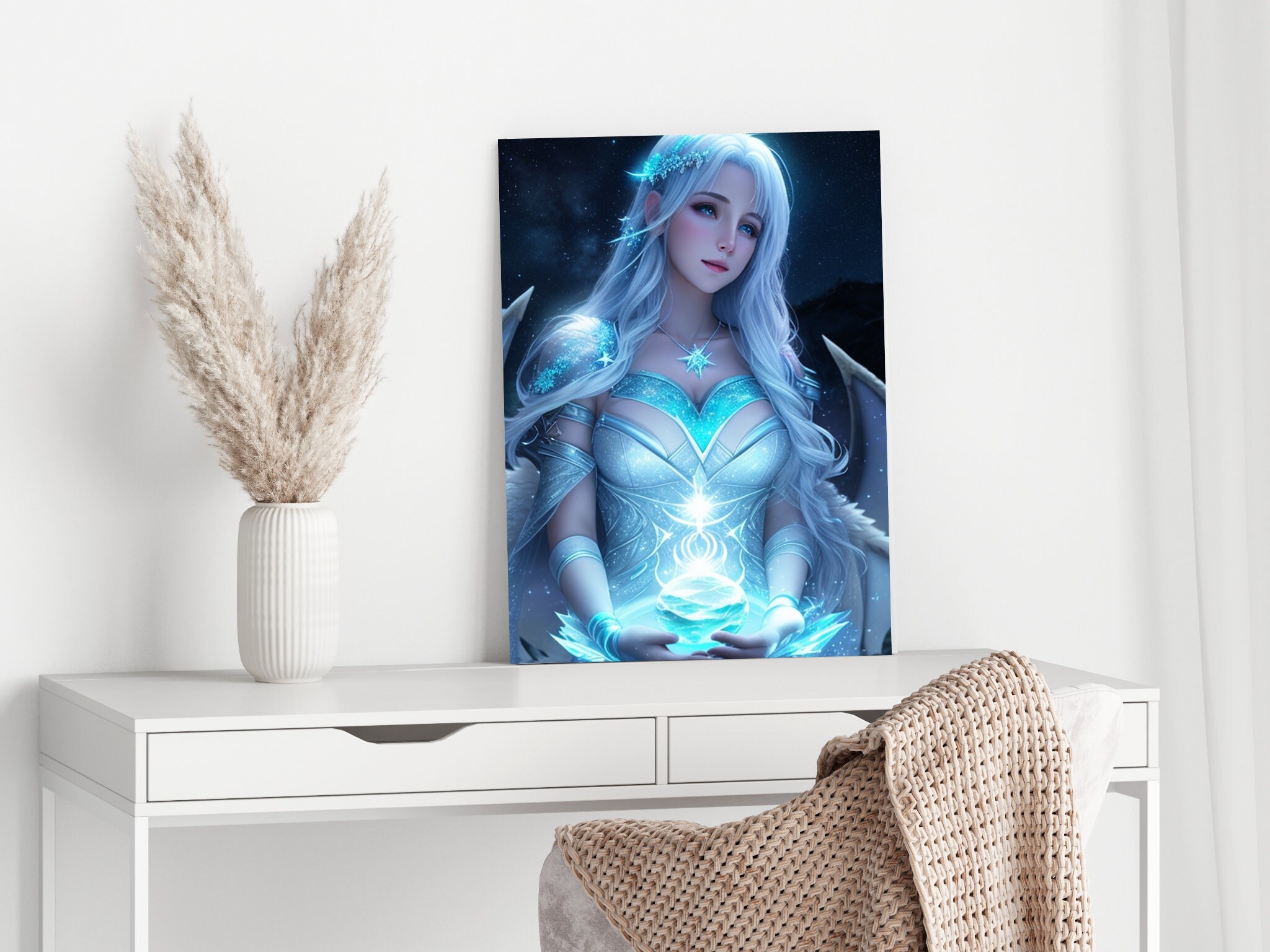 Frost Bright POSTER Beautiful Mystical Female Creature, Decked in ...