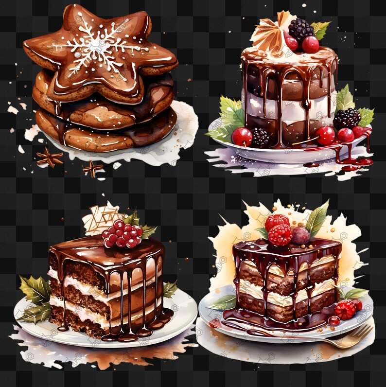 70 Chocolate Dessert Clipart Bundle Chocolate Dessert Png - Etsy