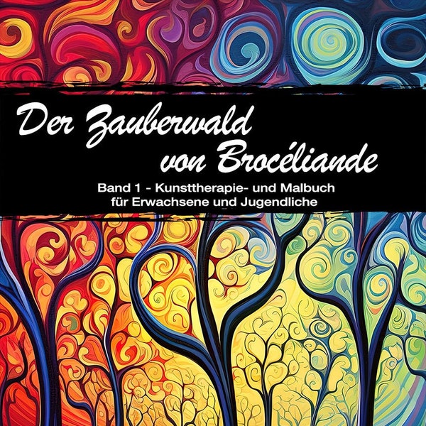 Der Zauberwald von  Brocéliande - Buch 1 - Malbuch - Sofortiger Digitaler Download (5 Dateien)