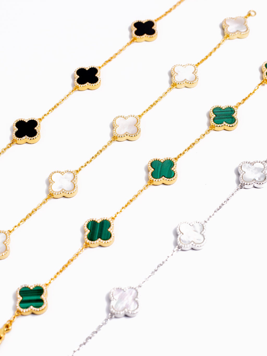 White clover bracelet – QJS Jewellery