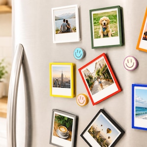 Polaroid Instax Go Magnetic Picture Frames – Multi-Pack & Multi-Color – Refrigerator Photo Display