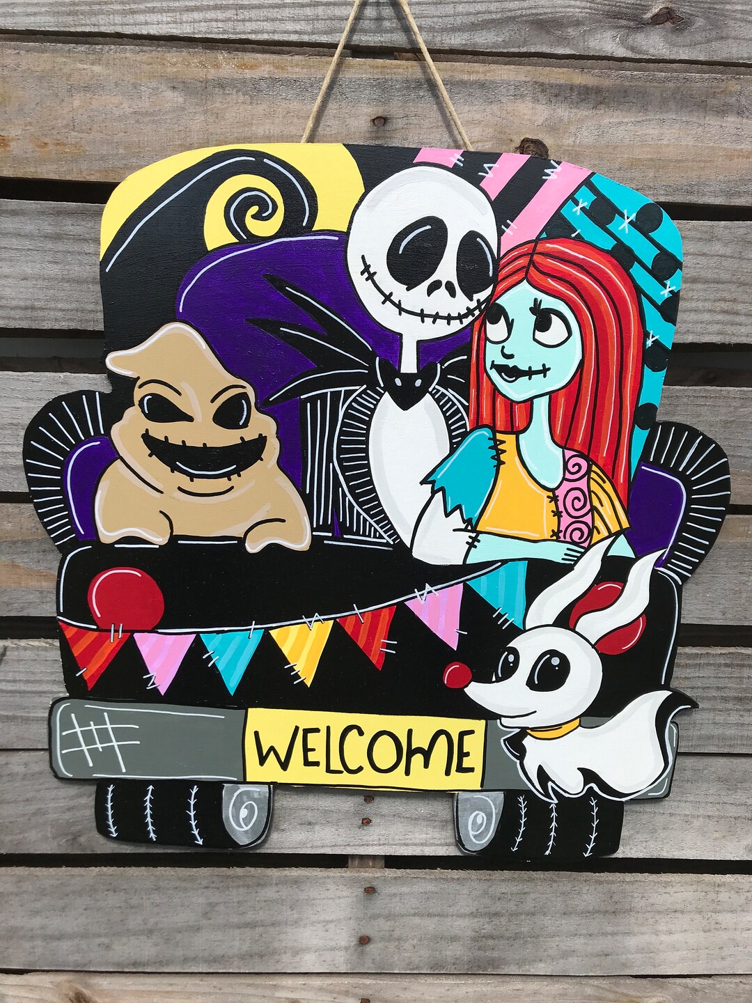 This is my latest creation, Jack and Sally in there wedding clothes