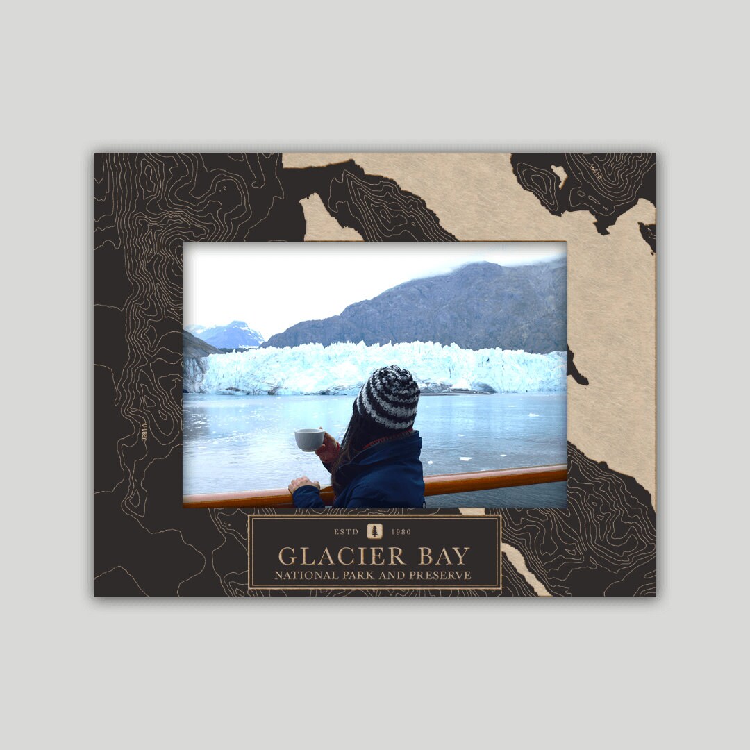 Glacier Bay National Park Maple Photo Frame: Personalized Souvenir - Etsy