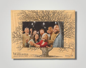 Personalized Maple Family Reunion Photo Frame