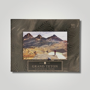 Grand Teton National Park Photo Frame + Free Shipping + Free Personalization On Back of Frame + Same Day Processing On Every Order