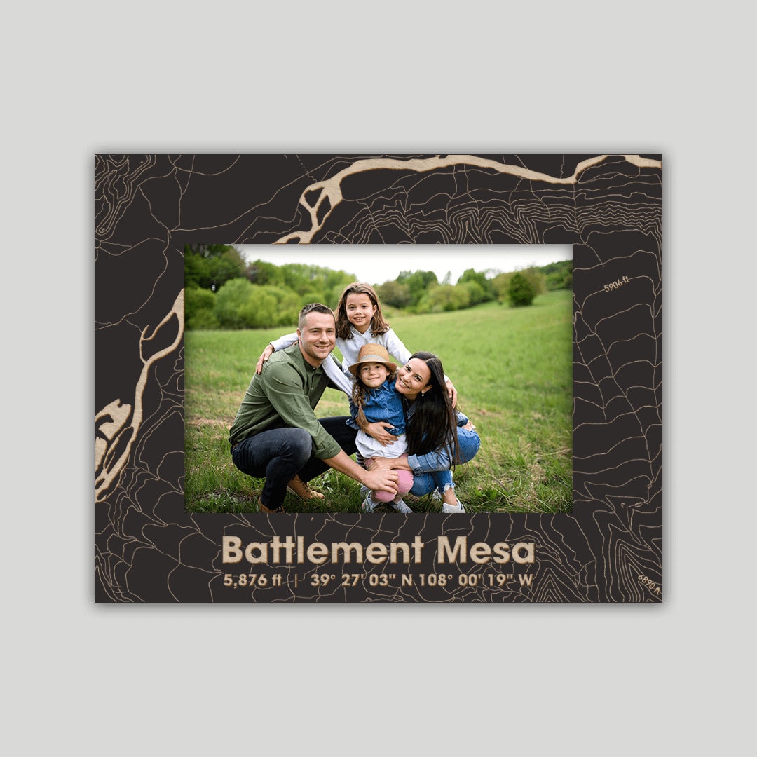 Battlement Mesa Colorado Photo Frame | Free Photo Print + Free Personalization On Back Of Frame + Same Day Processing On Every Order