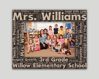 Personalized Maple Teacher Appreciation Photo Frame