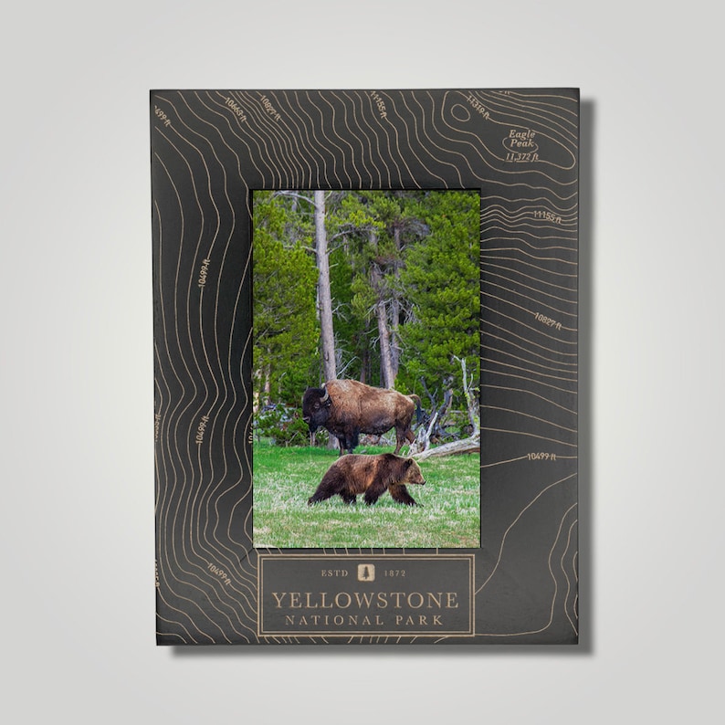 Yellowstone National Park Photo Frame Free Photo Print Etsy