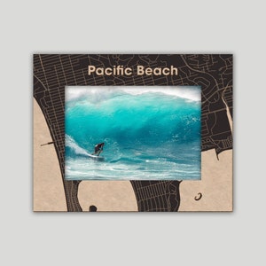Pacific Beach Photo Frame | Free Photo Print + Free Personalization On Back Of Frame + Same Day Processing On Every Order